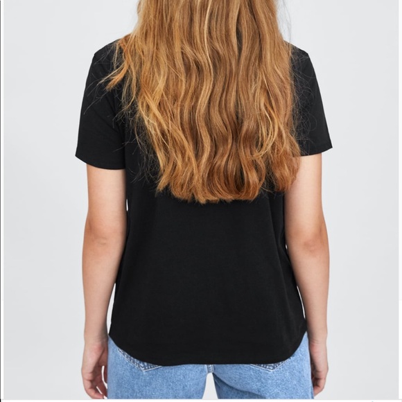 NWT ZARA trafaluc Black White Graphic Tee, S. - Picture 5 of 8